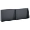 vidaXL St&oslash;ttemur 2 stk. 60 x 12 x 30 cm St&aring;l Antracit