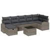 vidaXL Sofa S&aelig;t 8 stk. Gr&aring; polyrattan