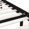 vidaXL sengestel 90x200 cm massivt fyrretræ sort