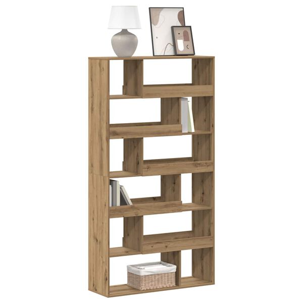 vidaXL bogreol 100x33x187,5 cm konstrueret tr&aelig; gammelt eg