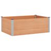 vidaXL H&oslash;jbed Brun 150 x 100 x 54 cm WPC og Aluminium
