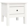 vidaXL sidebord 40x40x39 cm massivt fyrretr&aelig; hvid