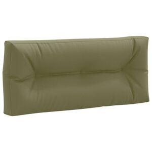 vidaXL Palle rygpude VIANEN 100% polyester Olivengr&oslash;n 120 x 40 x 12 cm