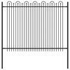 vidaXL Spike Buehegn DRONTEN 200 x 200 cm Pulverlakeret st&aring;l Sort