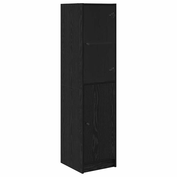 vidaXL Highboard Sort eg 35 x 37 x 142 cm Konstrueret tr&aelig;