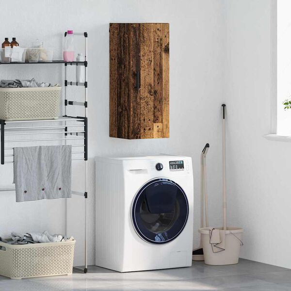 vidaXL V&aelig;gskab Gammelt tr&aelig; 34,5 x 34 x 90 cm Konstrueret tr&aelig;