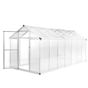vidaXL drivhus 421x190x195 cm 15,6 m&sup3; aluminium