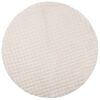 vidaXL Omr&aring;det&aelig;pper Rund SIROLO Beige &Oslash; 120 CM Polyester