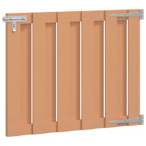 vidaXL Haveport 100 x 80 cm WPC og Aluminium Brun