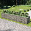 vidaXL gabion-h&oslash;jbed 540x90x100 cm galvaniseret st&aring;l