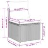 vidaXL sofas&aelig;t til haven 9 dele med hynder polyrattan gr&aring;