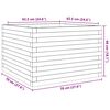 vidaXL plantekasse 70x70x46 cm massivt douglasgran