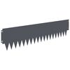 vidaXL Pl&aelig;nekant 20 pcs 103 x 25 cm metal Antracit