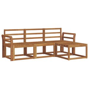 vidaXL Udend&oslash;rs sofagruppe 4 pcs Naturfarvet