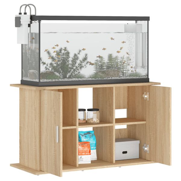 vidaXL akvariestativ Sonoma eg 101x41x58 cm konstrueret træ