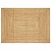 vidaXL h&aring;ndlavet t&aelig;ppe jute 160 x 230 cm naturfarvet