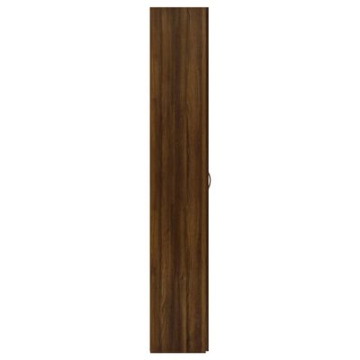 vidaXL kontorskab 60x32x190 cm konstrueret træ brun egetræsfarve