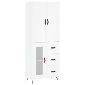 vidaXL h&oslash;jskab 69,5x34x180 cm konstrueret tr&aelig; hvid