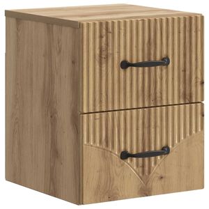 vidaXL V&aelig;gh&aelig;ngt Natbord Artisan-eg 34,5 x 33 x 40 cm Konstrueret tr&aelig;