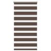 Rullegardin i zebradesign 40 x 100 cm kaffefarvet