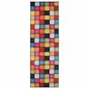 vidaXL T&aelig;ppe Runner LESAKA farverig 50 x 300 cm Diamantvelour