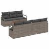 vidaXL Havesofa S&aelig;t 8 stk. Gr&aring; polyrattan