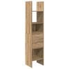vidaXL Bogskab 2 niveauer 40 x 35 x 180 cm Konstrueret tr&aelig; artisan eg