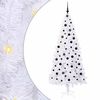 vidaXL Kunstigt juletr&aelig; med 300 LED'er Hvid 210 cm PVC og St&aring;l