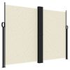 vidaXL sammenrullelig sidemarkise 180x1000 cm cremefarvet