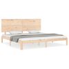 vidaXL sengeramme uden madras 200x200 cm massivt fyrretr&aelig;