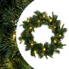 vidaXL Julekrans Gr&oslash;n &Oslash; 30 cm PVC og PE 25 LED'er