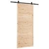 vidaXL Skyded&oslash;r Naturfarvet 80 x 208 cm Massivt fyrretr&aelig;