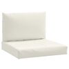 vidaXL pallehynder 2 stk. stof meleret cremefarvet