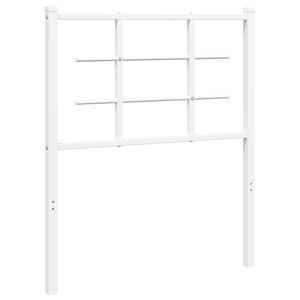 vidaXL udskiftningsgavl 75 cm metal hvid