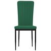 vidaXL spisebordsstole 4 stk. velour mørkegrøn