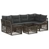 vidaXL Havesofa S&aelig;t 7 stk. Gr&aring; 55 x 55 x 37 cm polyrattan