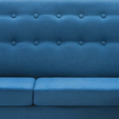 vidaXL L-formet sofa 171,5x138x81,5 cm stofbetræk blå