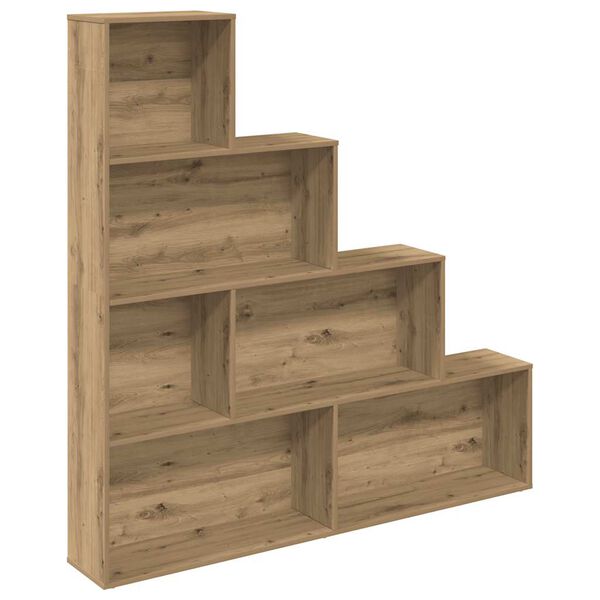 vidaXL bogreol 157x24x160 cm konstrueret tr&aelig; kunsteg