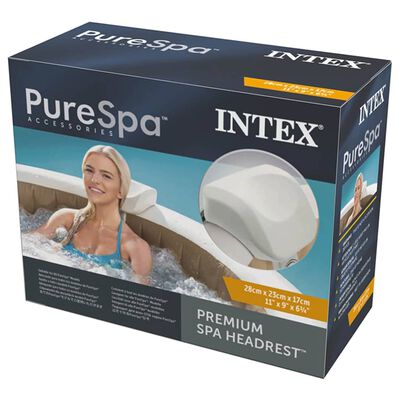 Intex nakkestøtte til spabad Premium PureSpa 28x23x17 cm skum hvid
