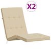 vidaXL hynder til d&aelig;kstol 2 stk. oxfordstof beige