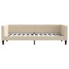 vidaXL daybed 80x200 cm stof cremefarvet
