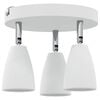 vidaXL Loftsspot med spotlights Hvid 19 x 19 x 14,5 cm Metal