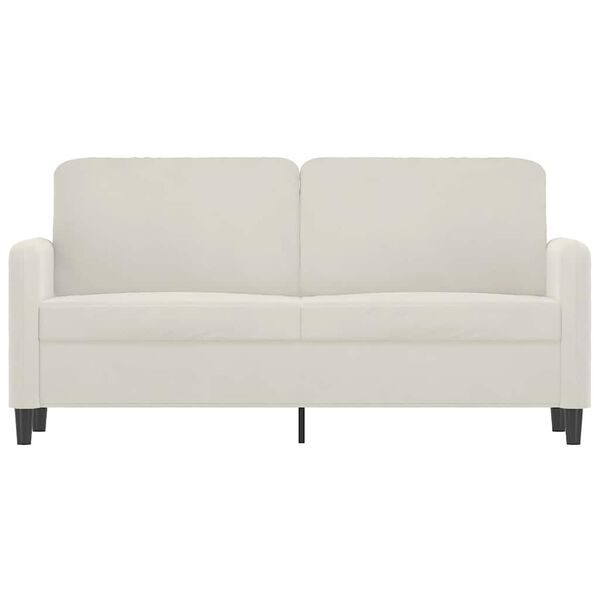 vidaXL 2-personers sofa 140 cm velour cremefarvet