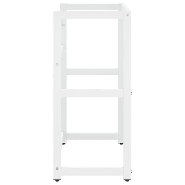 vidaXL badeværelsesmøbel til håndvask 59x38x83 cm jern hvid