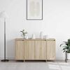 vidaXL Sideboard Sonoma eg 135 x 41 x 75 cm Konstrueret tr&aelig;