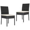 vidaXL havestole 2 stk. polyrattan sort