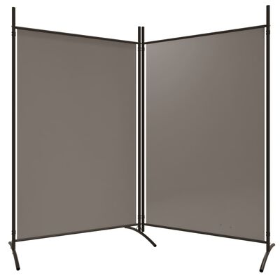 vidaXL 2-panels rumdeler 175x180 cm stof antracitgrå