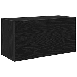 vidaXL v&aelig;gh&aelig;ngt badev&aelig;relsesskab 60x25x30 cm konstrueret tr&aelig; sort
