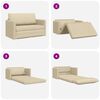 vidaXL Sovesofa 110cm Creme Stof