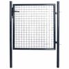 vidaXL havel&aring;ge i net galvaniseret st&aring;l 100x100 cm gr&aring;
